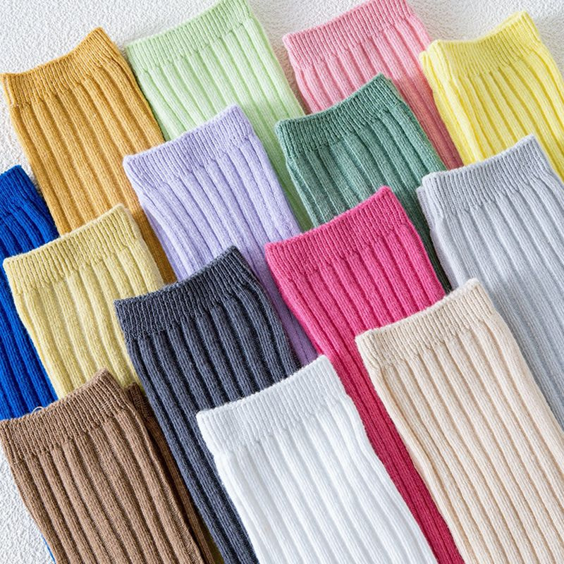 어린이 양말, 튜브 양말, 아기 소년 및 소녀 무릎 양말, 사탕 색 똑바로 보드 이중 바늘 양말 어린이 양말, 튜브 양말, 아기 소년 및 소녀 무릎 양말, 사탕 색 똑바로 보드 이중 바늘 양말